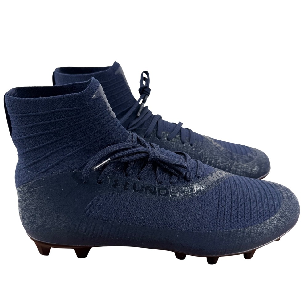 Under Armour Highlight 2 MC Football Cleats Navy High Top 3027304-410 Men 12
